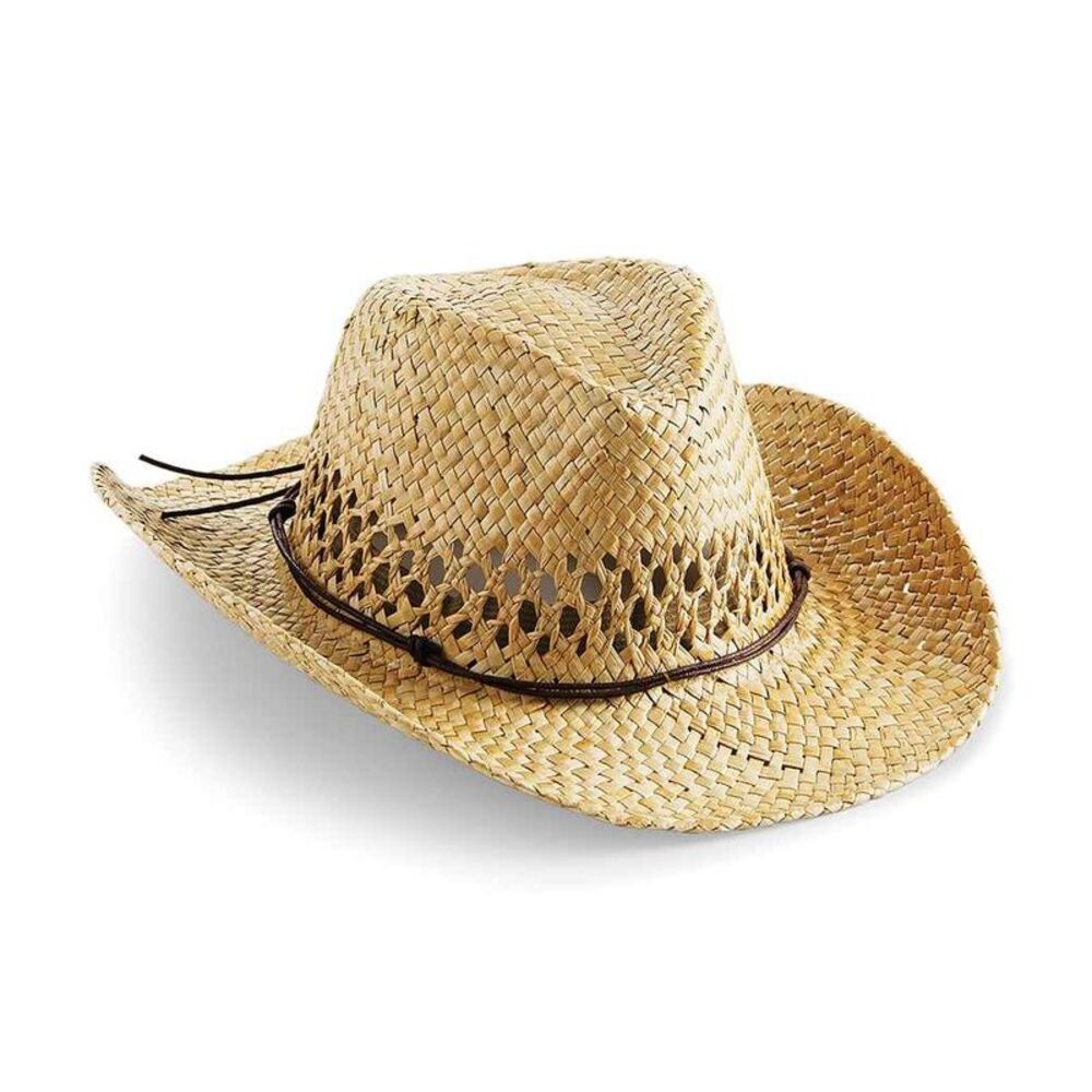 Beechfield Straw Cowboy Hat / Natural
